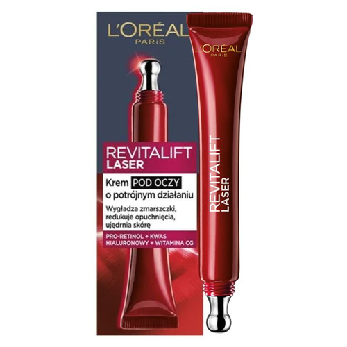 L’Oréal Paris Revitalift Laser X3 Krem przeciwzmarszczkowy pod oczy 15 ml