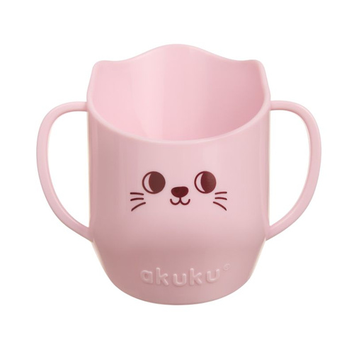 AKUKU Różowy Kubek do Nauki Picia 150ml