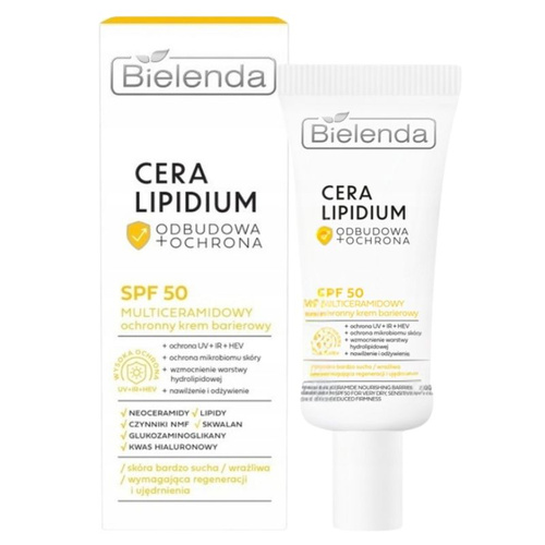 BIELENDA Cera Lipidium Multiceramidowy Krem Barierowy Ochronny SPF50 30 ml