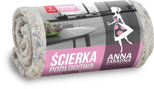 ANNA ZARADNA Ścierka podłogowa szara 60 x 60cm - 1 szt.