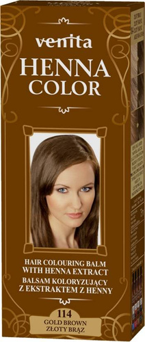 VENITA Henna Color Balsam koloryzujący z ekstraktem z Henny - 114 Złoty Brąz