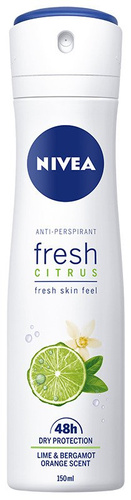 Nivea Dezodorant Fresh Citrus 48h spray damski 150ml