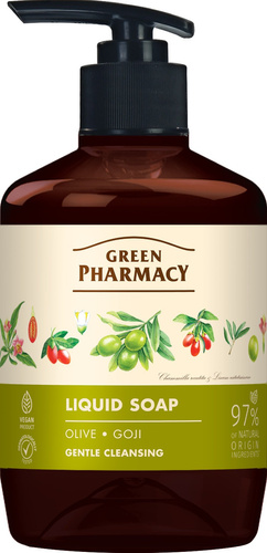 GREEN PHARMACY Mydło w płynie Oliwa i Jagody Goji 460 ml