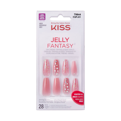 KISS Sztuczne Paznokcie Jelly Fantasy - Be Jelly(28szt)