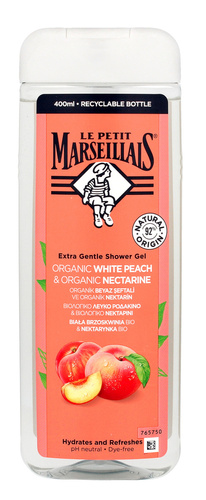 Le Petit Marseillais Żel pod prysznic Bio Biała Brzoskwinia i Bio Nektarynka 400ml