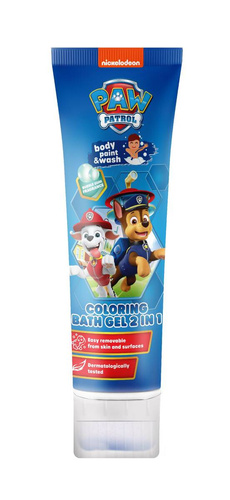 KIDS Psi Patrol Żel Koloryzujący do Kąpieli 2w1 Bubble Gum 150 ml