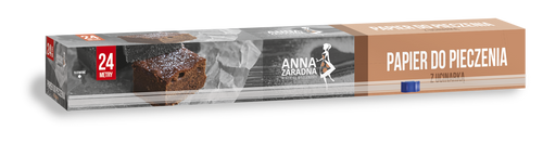 ANNA ZARADNA Papier do pieczenia brązowy 24m opakowanie z ucinarką