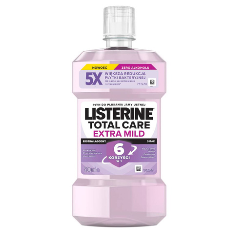 LISTERINE Płyn do płukania jamy ustnej Total Care Extra Mild 500 ml