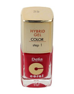 Delia Cosmetics Coral Hybrid Gel Emalia do paznokci nr 35  11ml