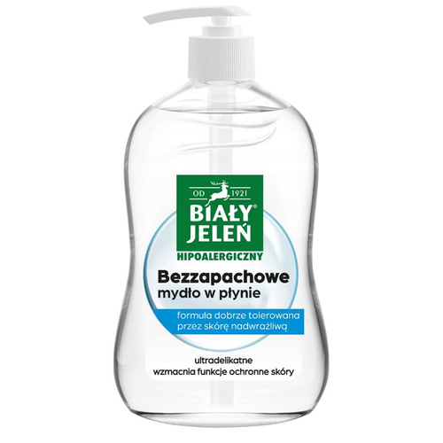 BIAŁY JELEŃ Hipoalergiczne Mydło w Płynie Bezzapachowe 300 ml