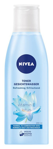 Nivea Tonik odświeżający do twarzy Vitamin E & Lotus - cera normalna i mieszana  200ml