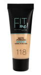 Maybelline Fit Me! Podkład matujący nr 118 Nude  30ml