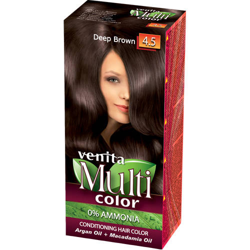 VENITA Farba do włosów bez amoniaku Multi Color - 4.5 Deep Brown