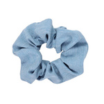 DONEGAL Ozdoby do włosów - Gumka Scrunchie błękitna  (FA-5869) 1szt