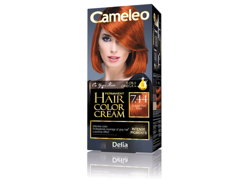 Delia Cosmetics Cameleo HCC Farba permanentna Omega+ nr 7.44 Copper Red