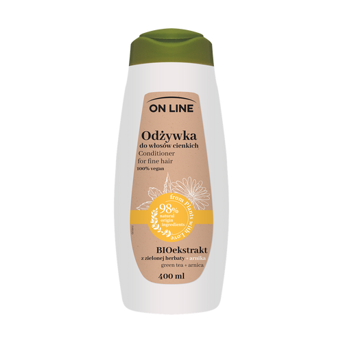 On Line From Plants With Love Odżywka do włosów BIOekstrakt z Zielonej Herbaty i Arnika 400ml