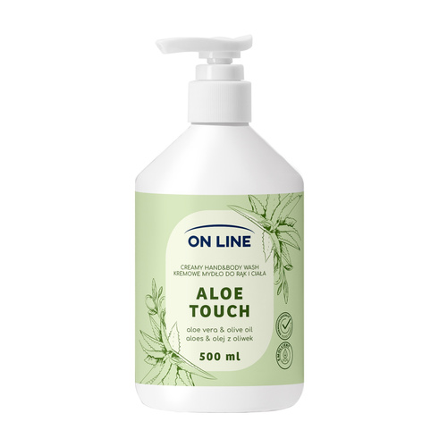 Kremowe mydło do rąk i ciała Aloes & Olej z oliwek 500 ml - ON LINE