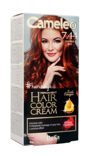 Delia Cosmetics Cameleo HCC Farba permanentna Omega+ nr 7.44 Copper Red
