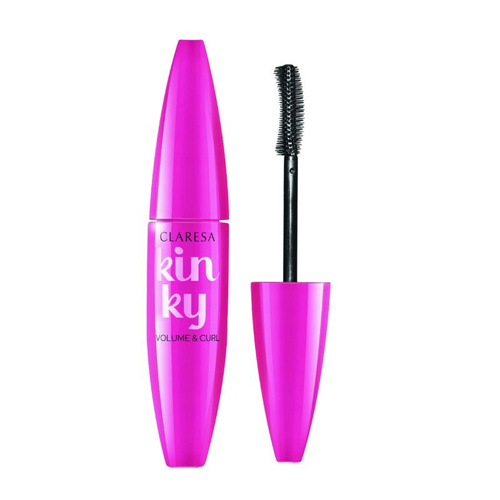 CLARESA Tusz do rzęs KINKY pogrubiająco podkręcający - nr 01 deep black 12ml