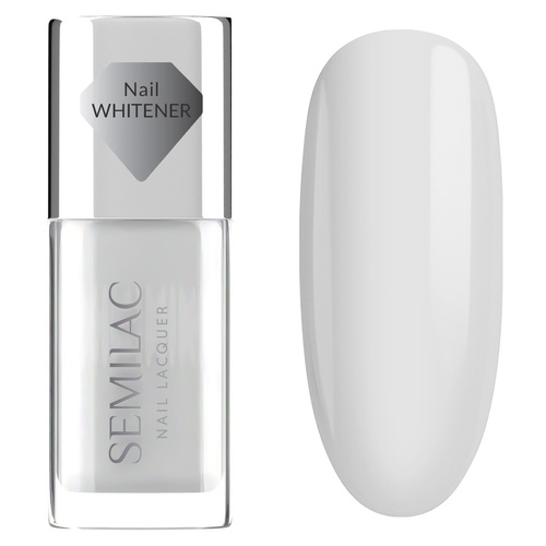 SEMILAC Nail Lacquer Klasyczny lakier do paznokci 100 Nail Whitener 9 ml