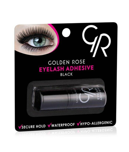 Golden Rose klej do rzęs wododporny czarny