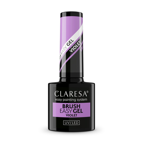 CLARESA Żel do paznokci Brush Easy Gel - Violet 5 g