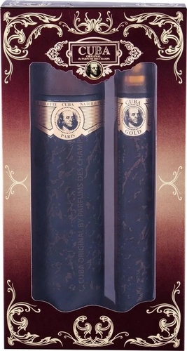 CUBA Gold Zestaw Męski: Woda Toaletowa 100 ml + Spray 35 ml