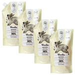 Yope Naturalne Mydło do rąk w płynie Wanilia Cynamon Refill 4x 500ml