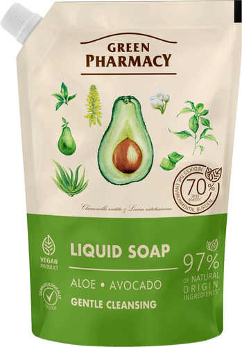 Green Pharmacy Mydło w Płynie Aloes i Awokado 460 ml - Zapas