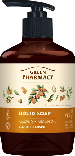 Green Pharmacy Mydło w Płynie Migdałowe z Olejem Arganowym 460 ml