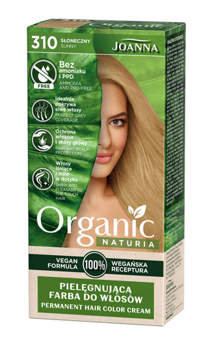 Joanna Naturia Vegan Pielęgnująca Farba do włosów nr 310 Słoneczny