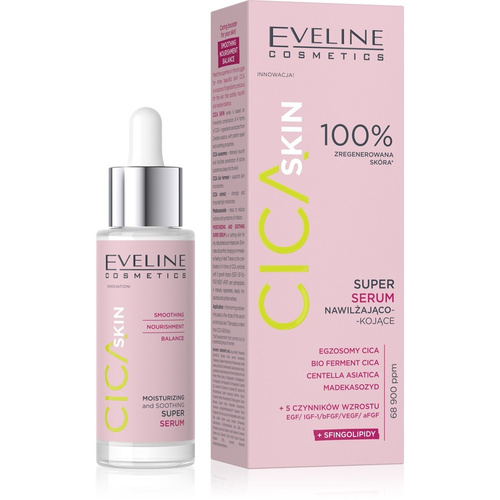 EVELINE CICA Skin Super Serum 30 ml - nawilżająco-kojące do twarzy