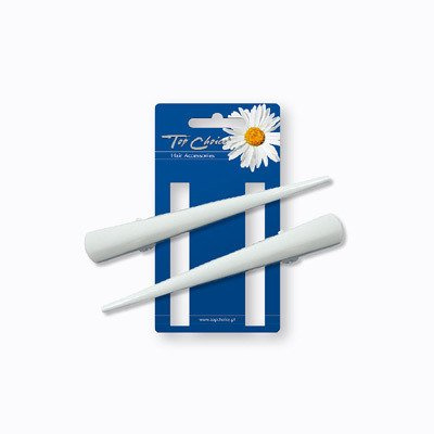 Top Choice Akcesoria do włosów White Spinki "dzioby" (25105) rozm.L -2szt