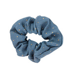 DONEGAL Ozdoby do włosów - Gumka Scrunchie denim  (FA-5868) 1szt