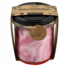 MIA BOX Świeca sojowa marmurkowa o zapachu Panna Cotta 240g