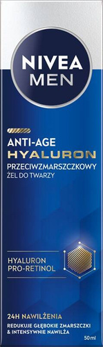 NIVEA Men Hyaluron Przeciwzmarszkowy żel do twarzy Anti-Age 50 ml