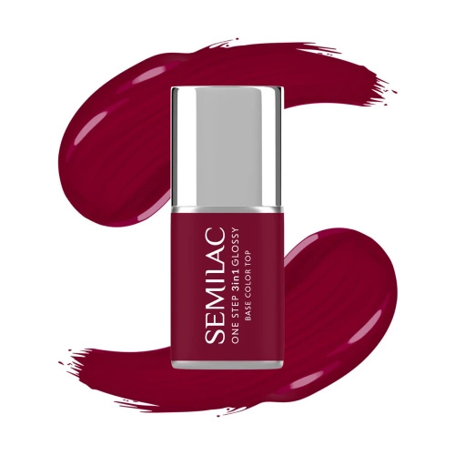 Semilac One Step Glossy Lakier S570 Dark Raspberry 7ml