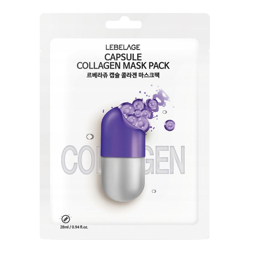 LEBELAGE Maseczka w płachcie Dr.CAPSULE COLLAGEN