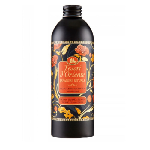 TESORI D'ORIENTE Kremowy Płyn do kąpieli Japanese Rituals - Tsubaki Oil & Peony 500ml