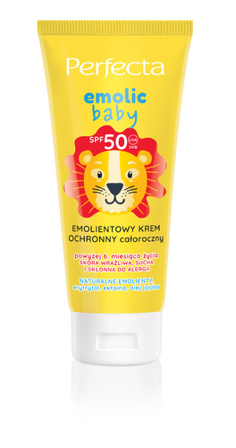 PERFECTA Emolic Baby Krem Ochronny SPF50 - Emolientowy, Całoroczny 50 ml