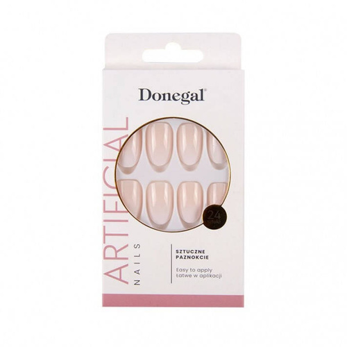 DONEGAL Sztuczne paznokcie french manicure ombre chic - 24 szt.