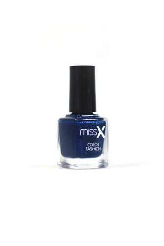 MISS X Lakier d/paznokci 235 niebieski brokat