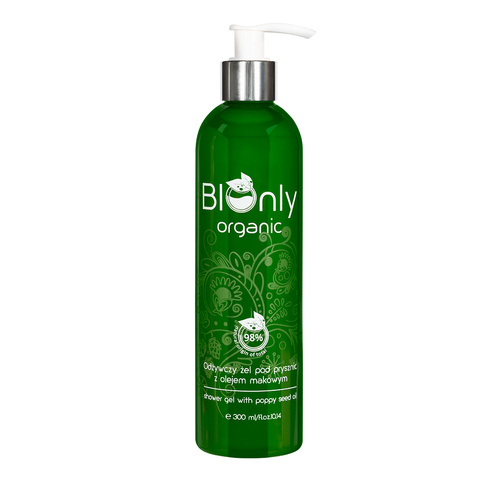 BIOnly Organic Odżywczy Żel pod prysznic z Olejem Makowym 300ml