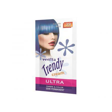 VENITA Trendy Cream Ultra Krem do koloryzacji włosów 39 Cosmic Blue 35 g