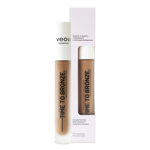 Veoli Botanica TIME TO BRONZE Bronzer w kremie z witaminą C i roślinnym kolagenem 10ml
