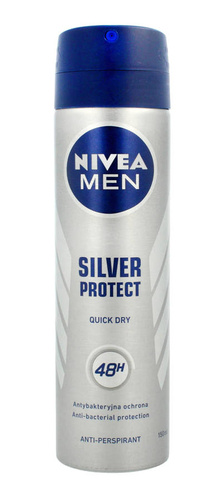 Nivea Dezodorant SILVER PROTECT DYNAMIC POWER spray męski  150ml