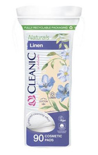Cleanic Płatki kosmetyczne Naturals Linen 1op. 90 szt.