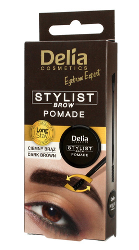 Delia Cosmetics Eyebrow Expert Pomada do brwi Ciemny Brąz