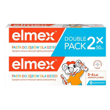 Elmex Pasta do zębów Dla Dzieci 0 do 6 lat + druga 50%  50mlx2