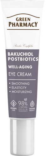 Green Pharmacy Krem pod Oczy Przeciwstarzeniowy z Bakuchiolem i Postbiotykami 15 ml
